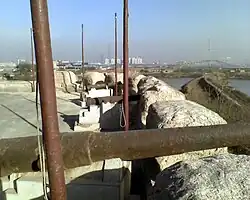 A gun battery of the Taku Forts