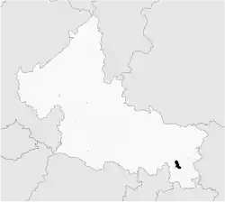 Location of the municipality in San Luis Potosí