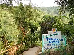 Tapuakan River welcome&nbsp;marker