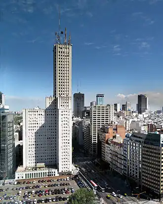 View of the avenue and the Alas Building