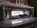 St. Bonosa was a 3rd-century, Christian martyr whose relics were interred at St. Martin's Church in 1901. Previously they had been removed from the Roman catacombs, before arriving at the Cistercian Sisters of Charity of SS. Cosmas and Damian in Anagni.