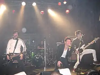 The White Tie Affair performing during The Fame Ball Tour in Minneapolis, Minnesota, In 2009