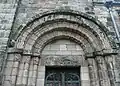 Arch of South Doorway, showing a boar hunt on the lintel