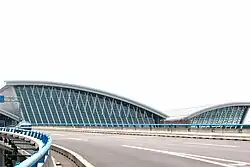 The S1 Yingbin Expressway goes into the airport.