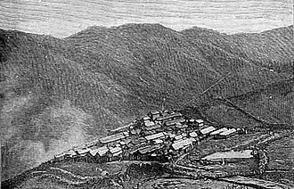 The fort at Gnatong during the Anglo-Tibetan war of 1888