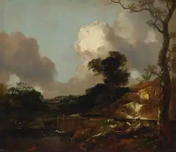 Landscape with Stream and Weir (c. 1750–53), Yale Center for British Art