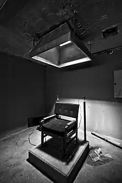 Remains of the electric chair chamber