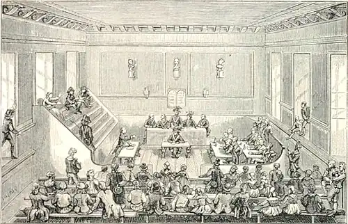 The revolutionary tribunal.