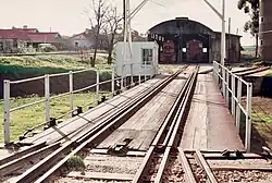 Triple-gauge track on turntable, Gladstone, South Australia
