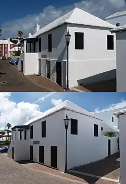 Tucker House (housing a museum of the Bermuda National Trust), on Water Street and Barber's Alley