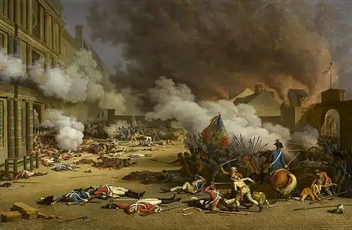 Storming of the Tuileries Palace on 10 August 1792 and the massacre of the Swiss Guard