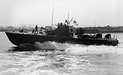 PTF-3 sister ship PTF-5 in Chesapeake Bay, in 1973