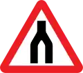 End of dual carriageway