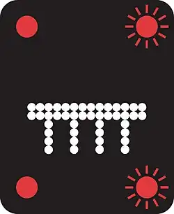 All 4 lanes closed. Do not enter the motorway when the red lamps are flashing in pairs from side to side
