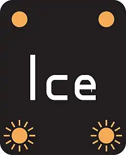 Risk of Ice ahead. Proceed with caution