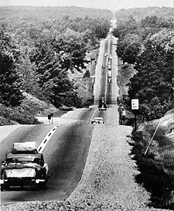 US&nbsp;27 before relocation and conversion to a freeway near Clare