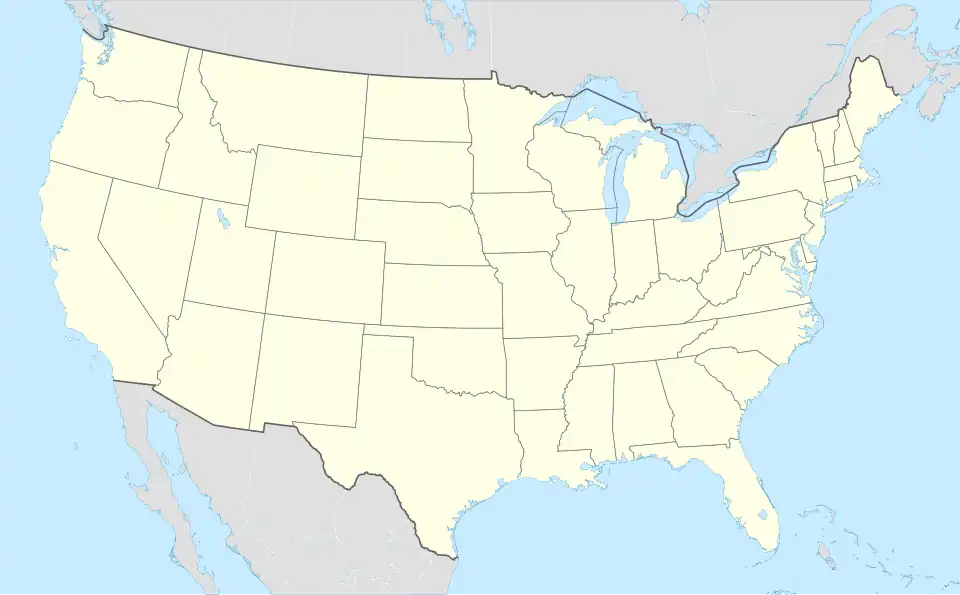 A map of the United States with pin-points on 2024 Men's T20 World Cup venues