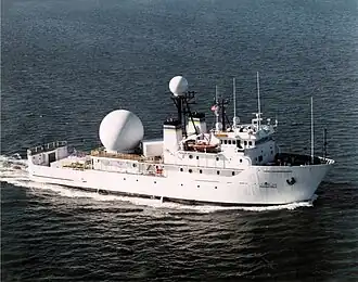 USNS&nbsp;Invincible&nbsp;(T-AGM-24), a Stalwart-class missile range instrumentation ship