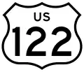 U.S. Route 122 marker