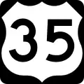 U.S. Route 35 marker