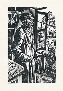 Old man near a window, 1923