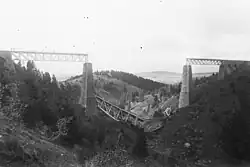 The bridge destroyed in 1916