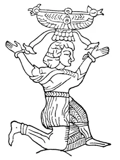 Image of Shivini from the bronze belt from Karmir Blur (History Museum of Armenia)