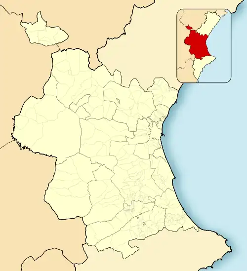 La Font de la Figuera is located in Province of Valencia