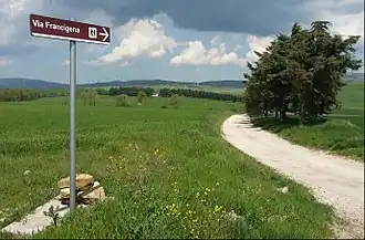 Via Francigena along Southern Apennines, near Ariano Irpino, on the final route connecting Rome and the Apulian ports of embarkation for the Holy Land