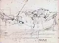Intensive Care Ward, 3rd Field Hospital, RVN Vietnam Combat Artists Program CAT 1, 1966.