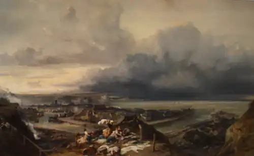 View of the City and Port of Dieppe by Eugène Isabey