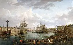 Vue du port de Brest