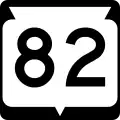 State Trunk Highway 82 marker