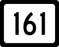 West Virginia Route 161 marker