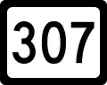 West Virginia Route 307 marker