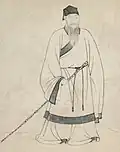 Portrait of Yang Zhuxi, dated 1363, Yuan dynasty.