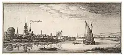 Plate made by Wenzel Hollar, 1607-1677