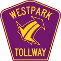 Westpark Tollway marker