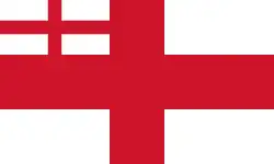 White Squadron Ensign, 1702–1707