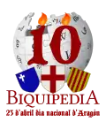 Tenth anniversary of the Aragonese Wikipedia (2015)