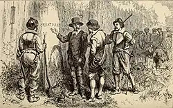 John White returns to find the colony abandoned