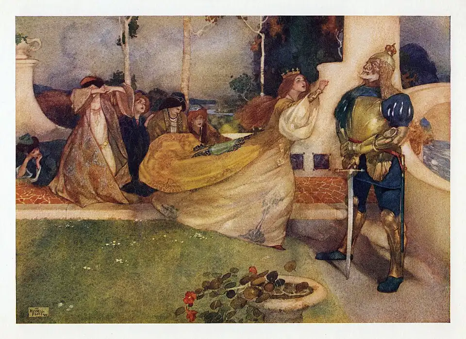 "Though I am but a girl, / Defiance thus I hurl."