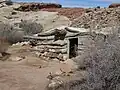 A 1907 root cellar is adjacent to the cabin