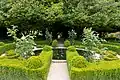 A section of the symmetrical area of the garden