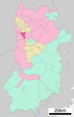 Location of Yamatotakada