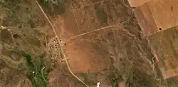 Zhanazhol as seen from space (Sentinel-2 satellite)