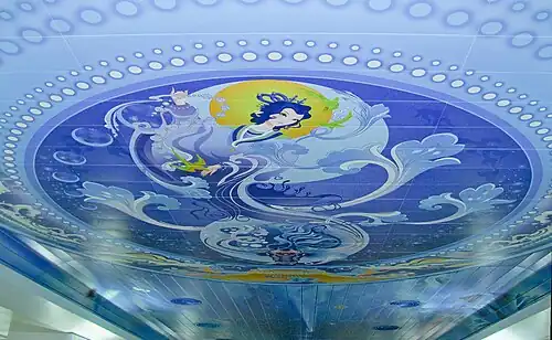 Painting of Zhinü on the ceiling