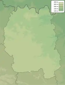 Kvartsytne is located in Zhytomyr Oblast