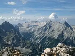 Hochblassen (front right, 2,703&nbsp;m or 8,868&nbsp;ft)