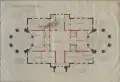 Plan of the 1st floor of the Palácio Monroe drawn in 1924, preserved in the&nbsp;National Archives of Brazil.